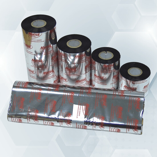 Thermal transfer ribbon 110mm x 300m, black, wax-resin