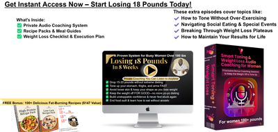 Women's  Guide to Losing 18 Pounds in 8 Weeks