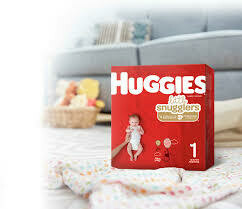 Huggies Snuggler pañales Talla 1-2 /140 unidades size 1 y 124 unidades sizes 2