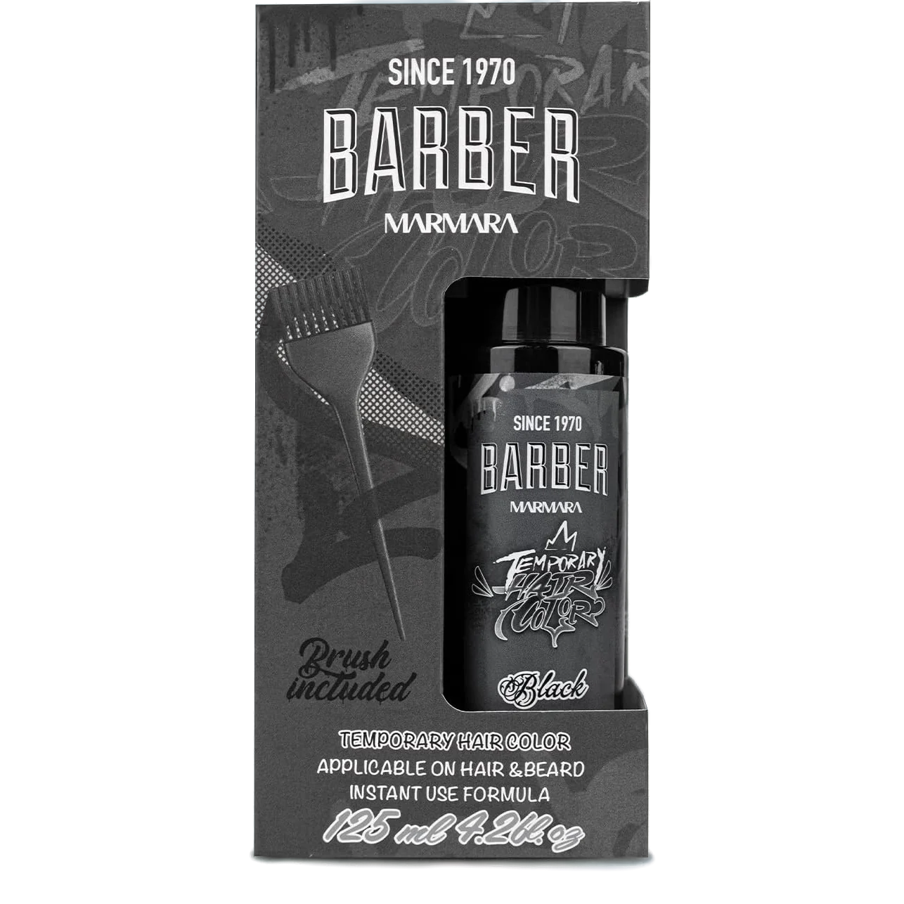 Marmara Barber Temporary Beard/Hair Color - Black (125ml)