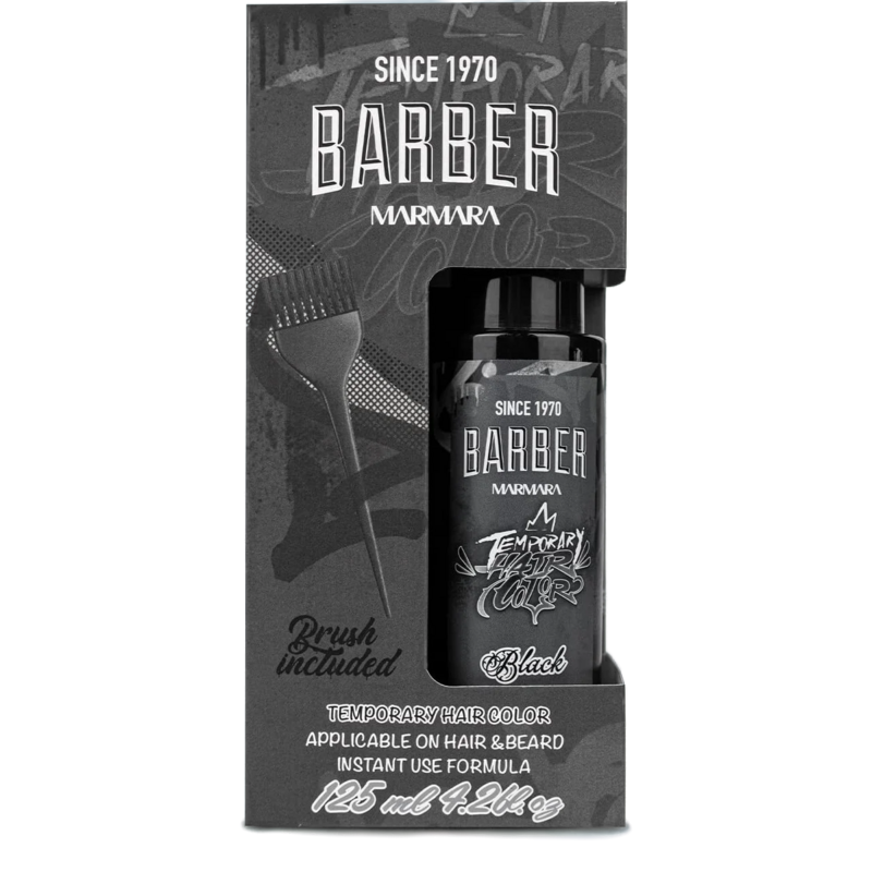 Marmara Barber Temporary Beard/Hair Color - Black (125ml)