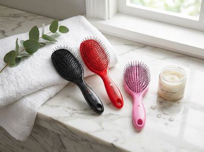 Hair Brush “I Love My Hair” for gentle hair care (L)