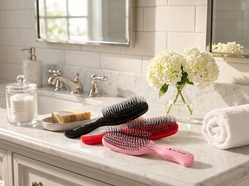 Hair Brush “I Love My Hair” for gentle hair care (M)