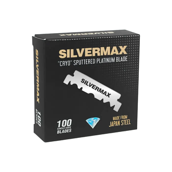Silvermax Cryo Sputtered razor blades (100 half blades)