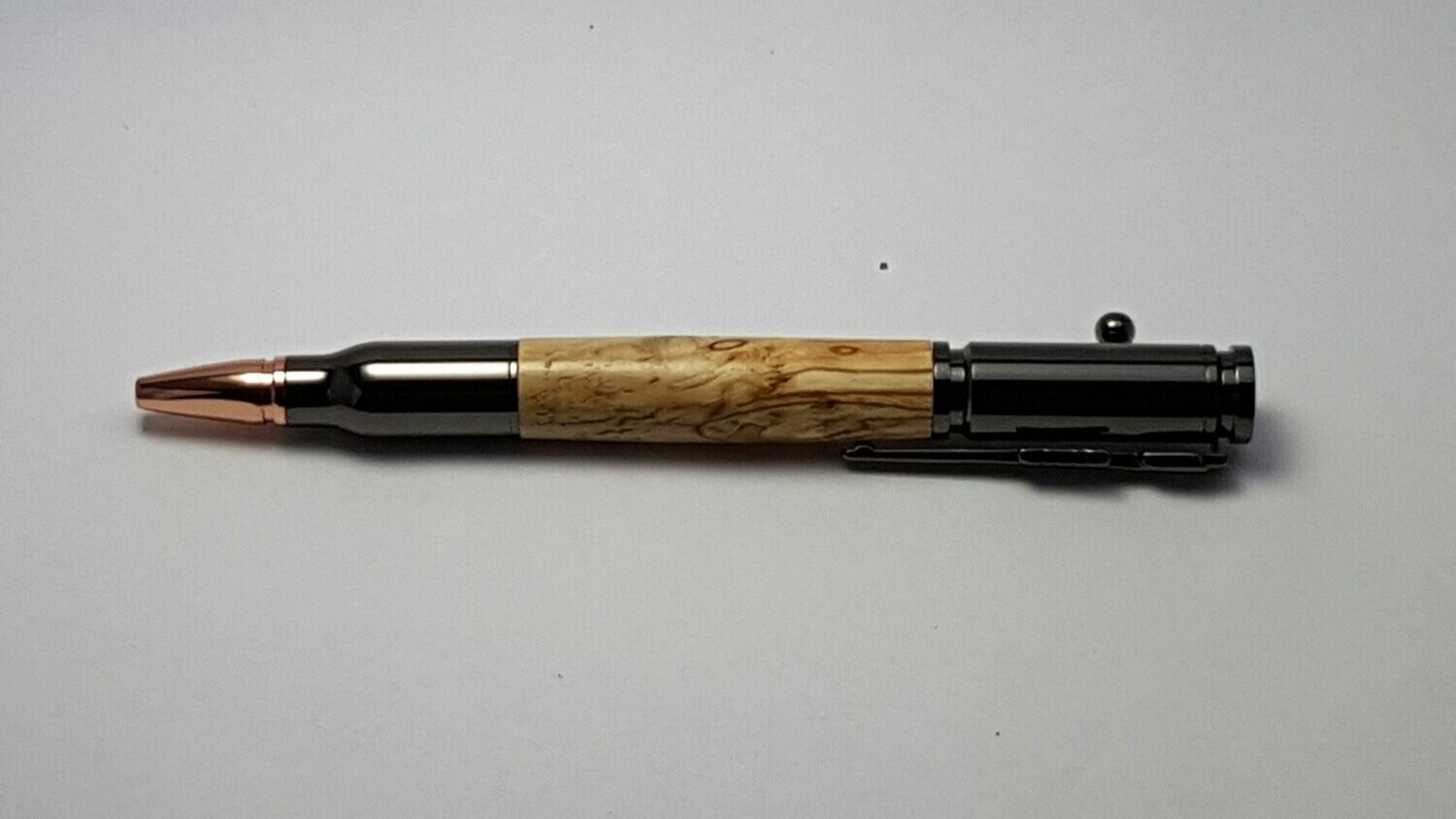 SPALTED BIRCH BOLT ACTION PEN