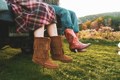 The Double Fringe Leather Pull On Boot The Double Fringe Leather Pull On Boot