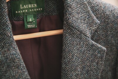 The Ralph Lauren Tweed Wool Boyfriend Blazer