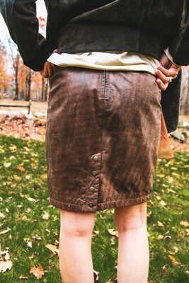 The Fawna Leather Skirt