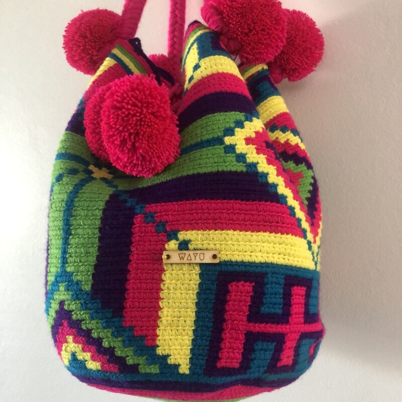 Rainbow Wayuu bag