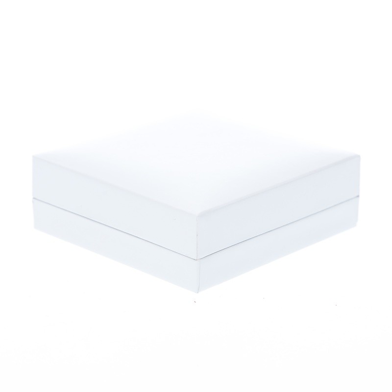 Box Square White Hinged Lid