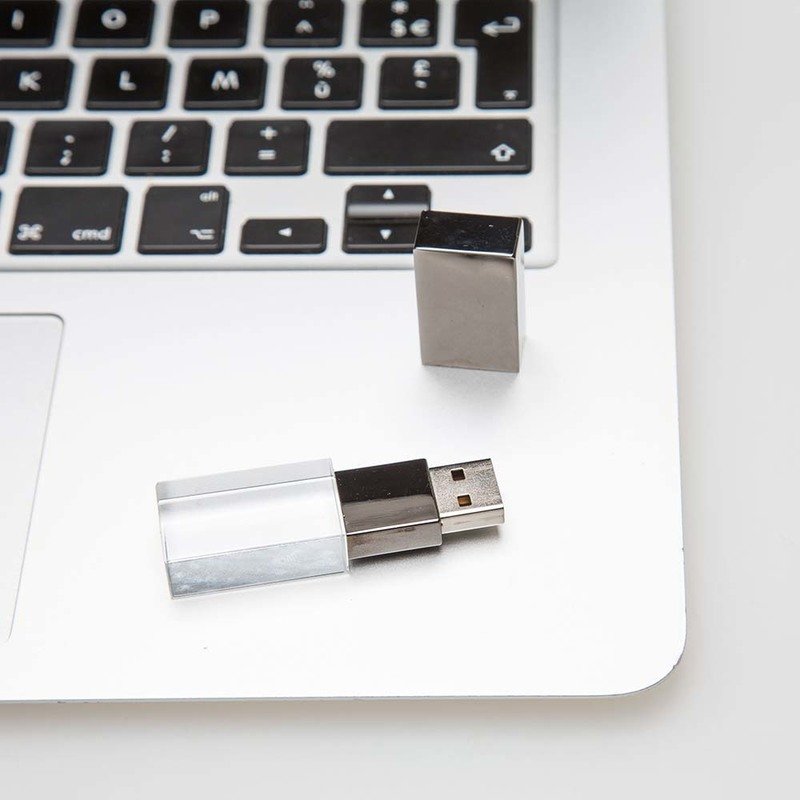 Gun Metal Crystal USB