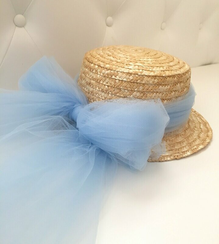 Canotier lazo de tul
