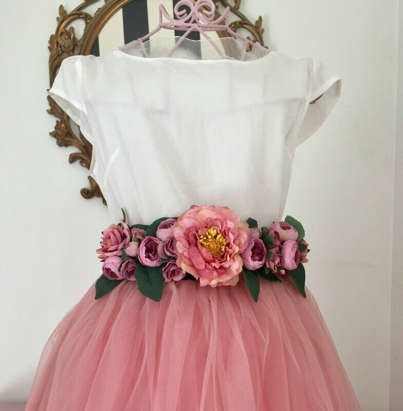 Cinturón terciopelo rosa