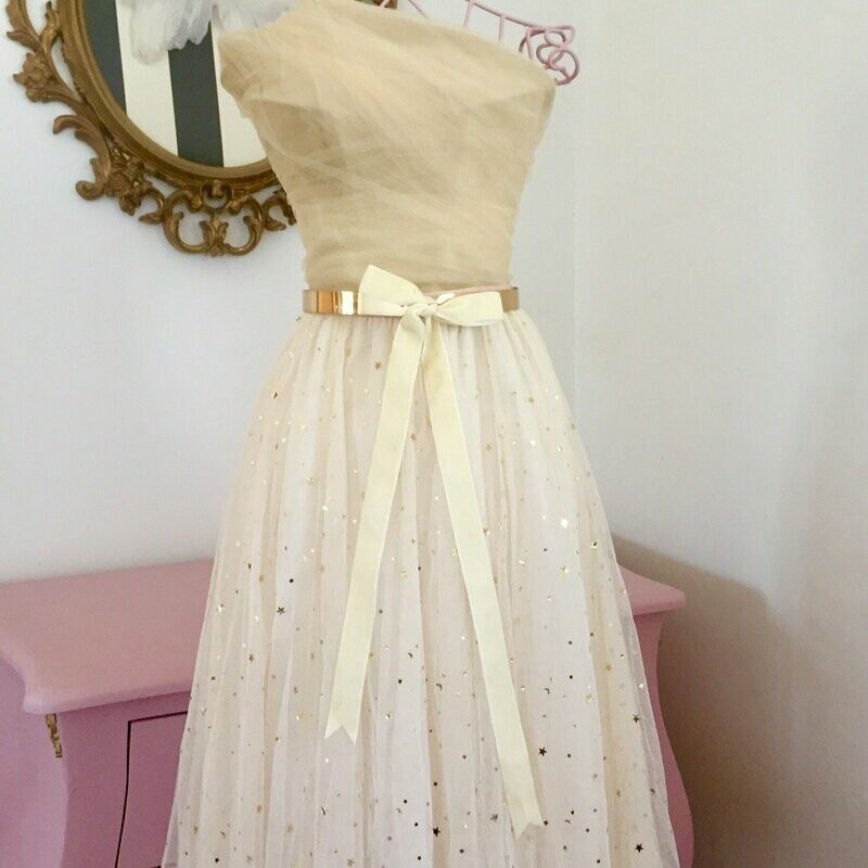 Velvet bow belt