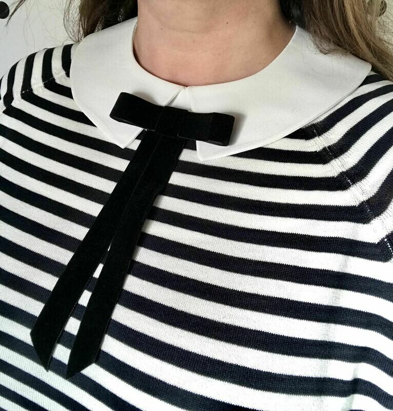 Cuello desmontable lazo