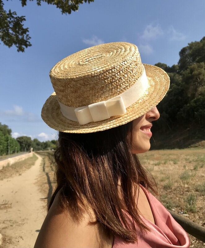 Basic terciopelo lazo blanco
