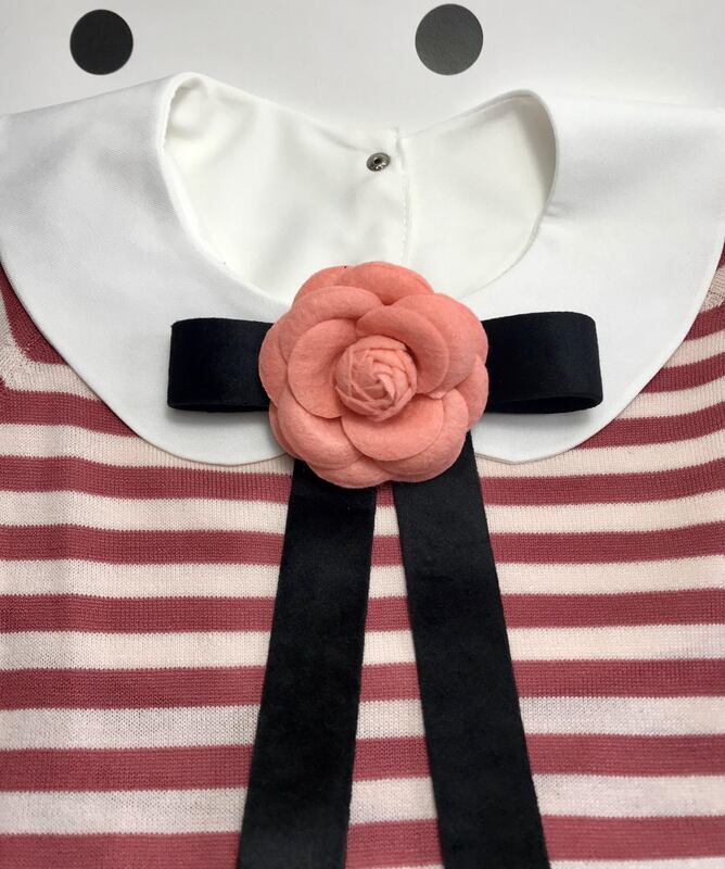 Coral peter pan collar