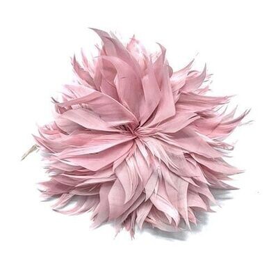 Feathers pink flower brooch, Color: Rosa