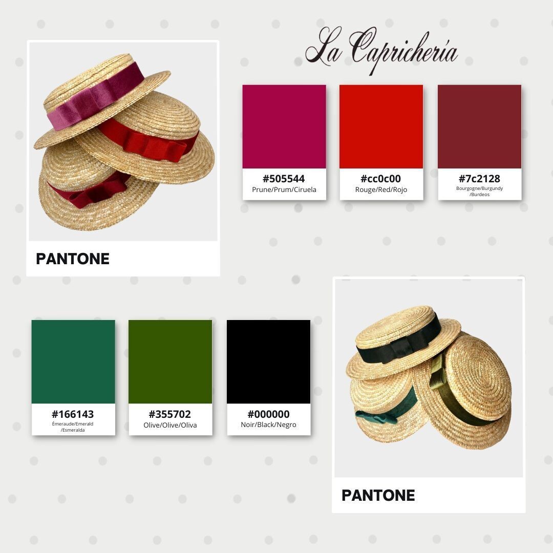 Mini Canotier verde esmeralda, Color: Verde esmeralda
