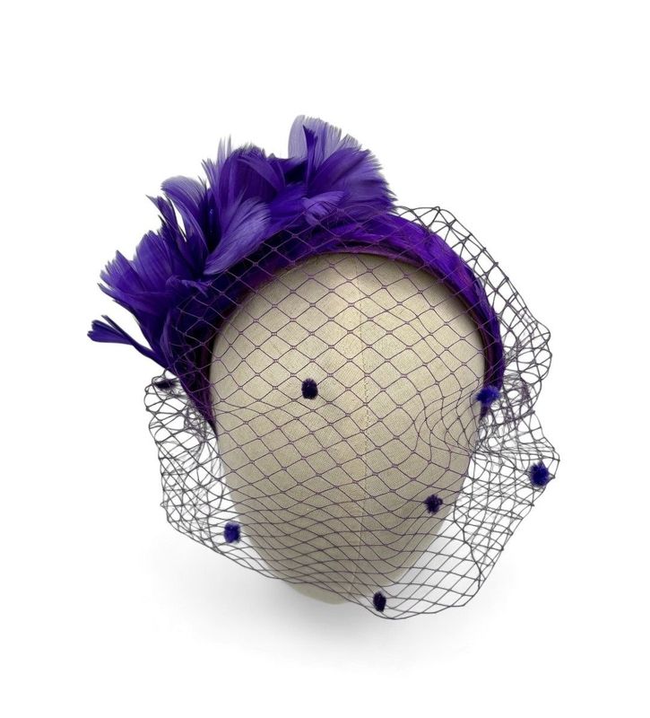 Tocado jardín de violetas