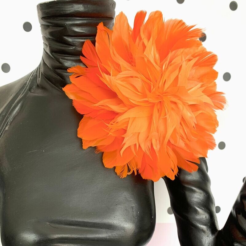 Maxi flor plumas naranja