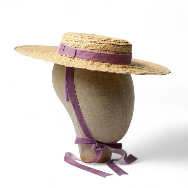 Canotier enfants mentonnière