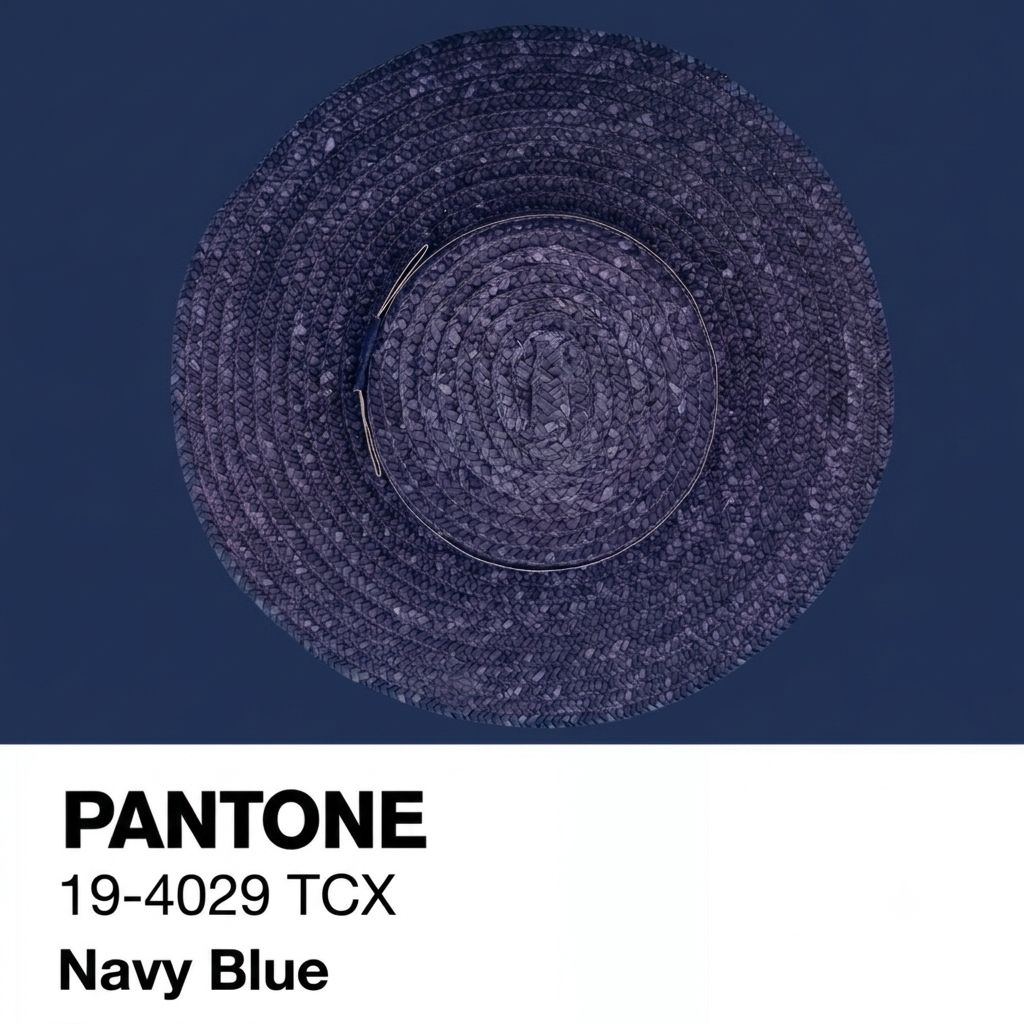 Canotier ala ancha navy, COLOR: NAVY