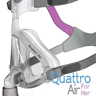 Mascarilla Oronasal CPAP, BiPAP Modelo Quattro Air para Dama Mascarilla Oronasal CPAP, BiPAP Modelo Quattro Air para Dama