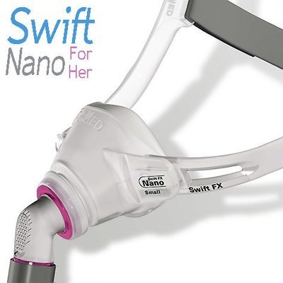 Mascarilla Nasal CPAP, BiPAP Modelo Swift Nano for Her Mascarilla Nasal CPAP, BiPAP Modelo Swift Nano for Her
