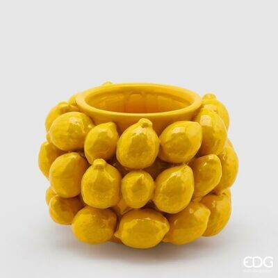 Vase Zitronen 36 Früchte H 19 cm D 28 cm HxBxT 19 x 28 x 28 cm
