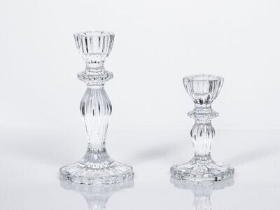 Kerzenleuchter 15,5 cm Glas HxBxT 15.5 x 8.8 x 8.8 cm