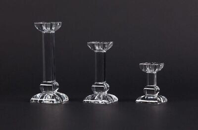 Kerzenleuchter Kristallglas 20cm 95032/58802/200-109 Breite 20 cm
