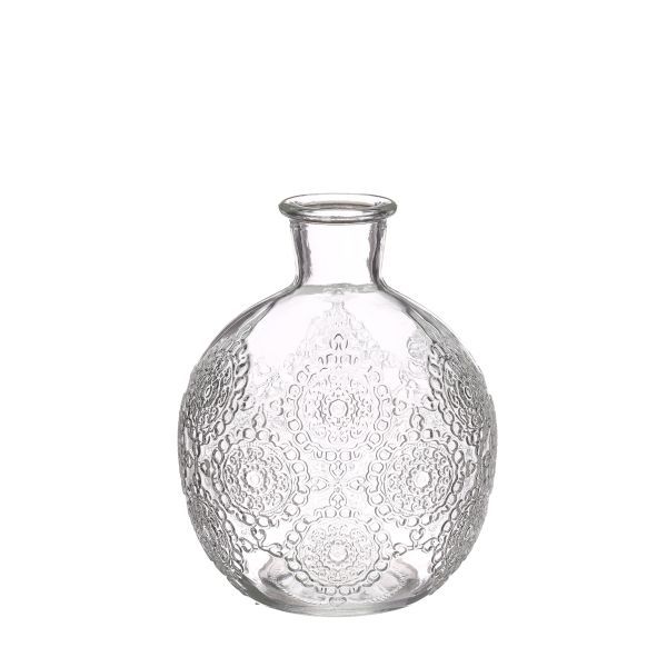 Vase Bolonga klein h.12 Ø9,5 cm clear HxBxT 12 x 9.5 x 9.5 cm