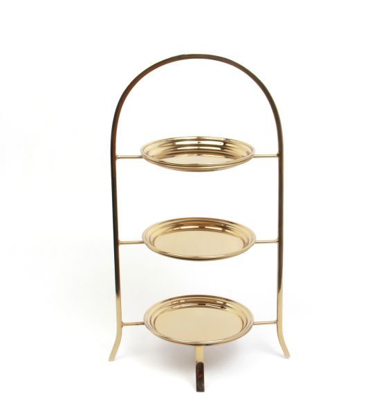 Tellerständer Edelstahl Gold Legierung auch für Frühstücksteller geeignet HxBxT 46.5 x 29 x 18.5 cm Tellerständer Edelstahl Gold Legierung auch für Frühstücksteller geeignet HxBxT 46.5 x 29 x 18.5 cm