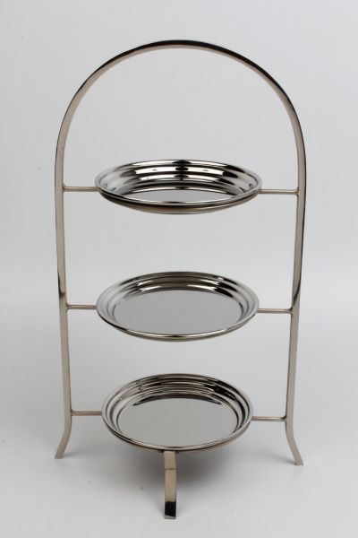 Tellerständer Edelstahl vernickelt auch für Frühstücksteller geeignet HxBxT 46.5 x 29 x 18.5 cm Tellerständer Edelstahl vernickelt auch für Frühstücksteller geeignet HxBxT 46.5 x 29 x 18.5 cm