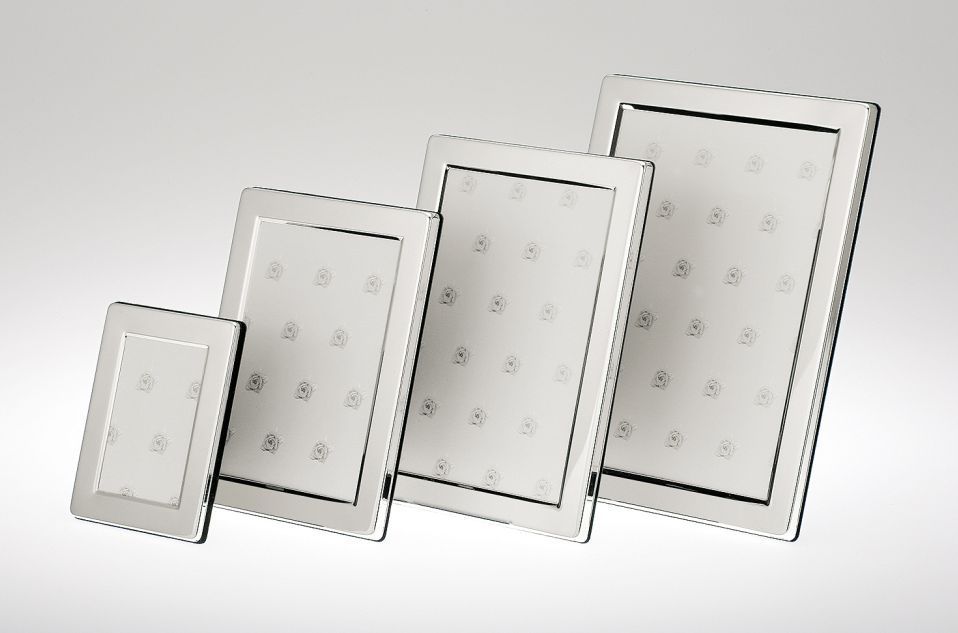 Bilderrahmen 6x9 versilbert Breite x Tiefe 7.5 x 10 cm