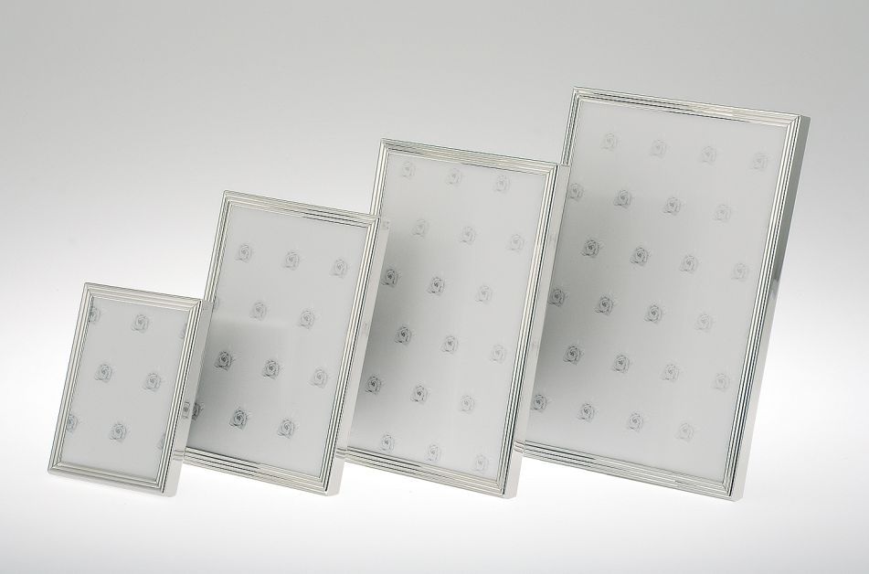 Bilderrahmen 9x13 versilbert Breite x Tiefe 9.5 x 13 cm