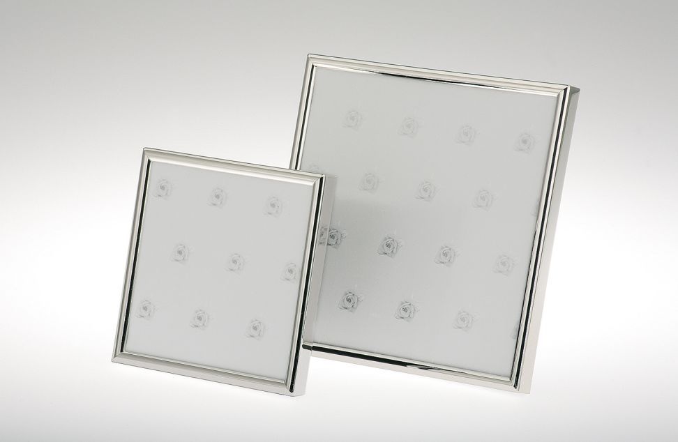 Bilderrahman9x9 versilbert Breite x Tiefe 9.48 x 9.45 cm