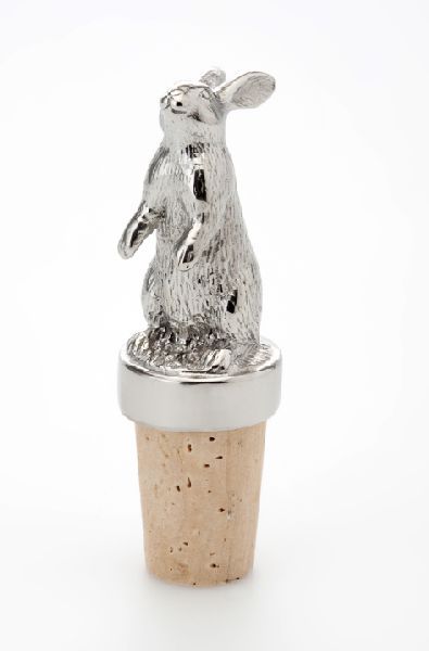 Flaschenkorken Hase Edelstahl Höhe 7.8 cm Flaschenkorken Hase Edelstahl Höhe 7.8 cm