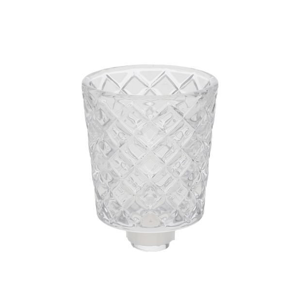 Glasaufsatz Raute clear HxBxT 8.5 x 6 x 6 cm Glasaufsatz Raute clear HxBxT 8.5 x 6 x 6 cm