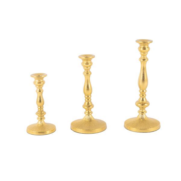 Kerzenleuchter Basel S Aluguss gold HxBxT 20 x 13 x 13 cm Kerzenleuchter Basel S Aluguss gold HxBxT 20 x 13 x 13 cm