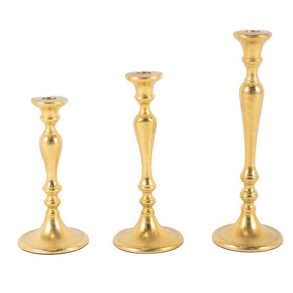 Kerzenleuchter Amsterdam S Aluguss gold HxBxT 23 x 11 x 11 cm Kerzenleuchter Amsterdam S Aluguss gold HxBxT 23 x 11 x 11 cm