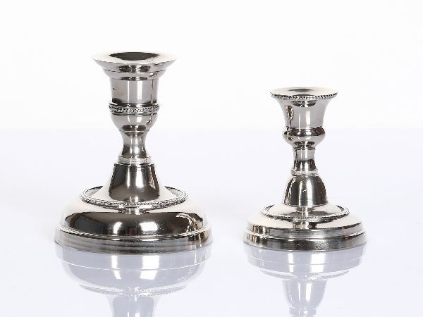 Kerzenleuchter klein 12cm Aluminium, Nickel Plated HxBxT 12 x 9 x 9 cm Kerzenleuchter klein 12cm Aluminium, Nickel Plated HxBxT 12 x 9 x 9 cm
