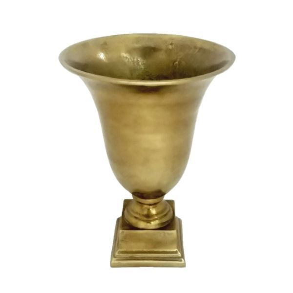 Amphore klein Aluguss gold HxBxT 37 x 26 x 26 cm Amphore klein Aluguss gold HxBxT 37 x 26 x 26 cm