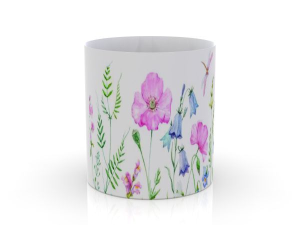 Blumentopf klein, Blumenwiese HxBxT 17.5 x 16.5 x 16.5 cm Blumentopf klein, Blumenwiese HxBxT 17.5 x 16.5 x 16.5 cm