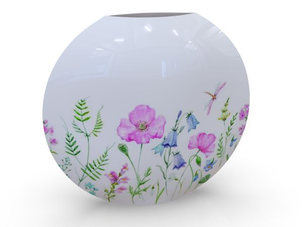 Vase groß, Blumenwiese HxBxT 41 x 16 x 41 cm Vase groß, Blumenwiese HxBxT 41 x 16 x 41 cm