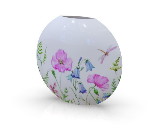 Vase klein, Blumenwiese HxBxT 29 x 10 x 31 cm Vase klein, Blumenwiese HxBxT 29 x 10 x 31 cm