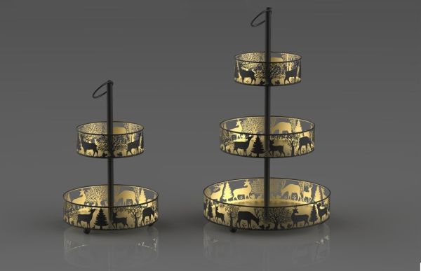 Etagere 3er 53 cm HxBxT 53 x 26 x 26 cm Etagere 3er 53 cm HxBxT 53 x 26 x 26 cm