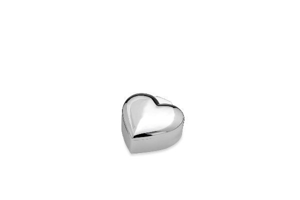 Schmuckdose Herz glatt 6,5 x 6 cm versilbert Breite x Tiefe 6 x 6.5 cm Schmuckdose Herz glatt 6,5 x 6 cm versilbert Breite x Tiefe 6 x 6.5 cm