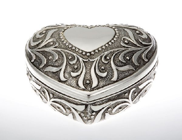 Schmuckdose Herz groß HxBxT 5.2 x 9.8 x 9.3 cm